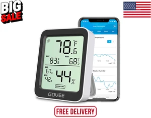 Govee Termometro Igrometro H5075, Bluetooth Temperatura Ambiente Interno - Foto 1 di 9