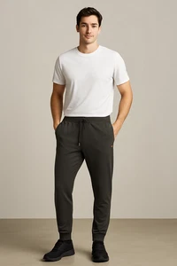 Rhone Jogger Pants Men's M Black Essentials Performance Activewear Stretch - Picture 1 of 15
