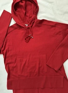 TOMMY BAHAMA  LOUNGING HOODIE, DEEP RED KNIT BLEND,  GENEROUSLY CUT SIZE S, NWT - Picture 1 of 13