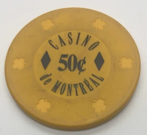 Chip Casino de Montreal $0.50 - La Malbaie Quebec Canadá - 1993 CG042875 - Imagen 1 de 4