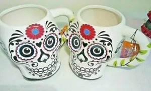 Halloween Day of the Dead Love Lock Zuckerschädel Getränk Kaffeebecher Tassen Keramik - Bild 1 von 3