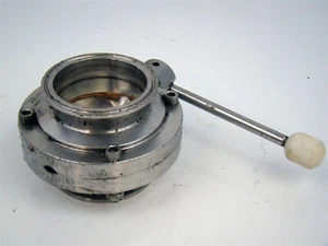 3" Tri-Clamp SS316L Sanitary Butterfly Valve - Picture 1 of 9