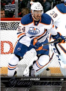 2015-16 Upper Deck #456 JUJHAR KHAIRA  Young Guns Edmonton Oilers 