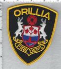 Orilla Fire Department (Ontario, Canada) Yellow Border Shoulder Patch