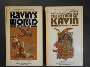 Two Kavin novels by David Mason (Kavin's World, Return of Kavin) pb  2 book LOT - Foto 1 di 4