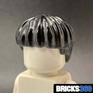Lego New Black Minifigure Hair Short Bowl Cut Harry Potter Ron Replacement Boy - Picture 1 of 4