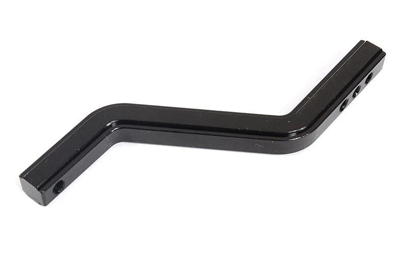 Billet Machined Black Rear Towing Receiver Hitch for Tamiya Scale Off-Road CC02 - Image 1 of 1