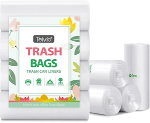 Bolsas de basura fuertes de 1,2 galones bolsas de basura contenedores de basura baño contenedores pequeños - Imagen 1 de 10