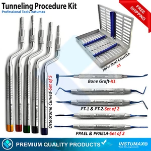 Kit procedura tunneling impianto dentale chirurgia osteotoma sollevamento seno innesto gengivale - Foto 1 di 21