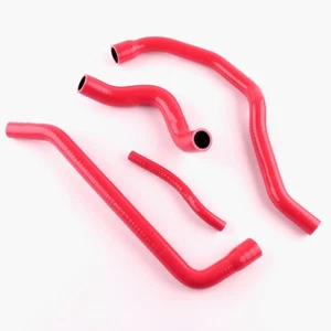 Fit TRIUMPH 955I SPEED TRIPLE 02-06 DAYTONA 04-06 SILICONE RADIATOR HOSES Red - Picture 1 of 6