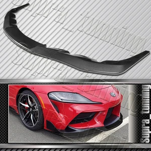 3PCS Front Bumper Spoiler Lip for 2019-2026 Toyota Supra A90 (Carbon Look) - Picture 1 of 5