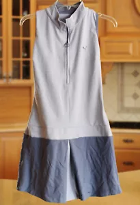 PUMA Womens Activewear Bodycon Mock Neck Tennis Golf Dress M MEDIUM ZIP - Picture 1 of 7