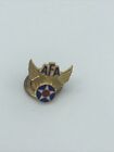 AFA Air Force Association Lapel Pin Tie Tack Goldtone Vintage Militaria GUC