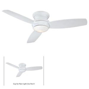 Minka Aire Traditional Concept 52" LED Flush Ceiling Fan, White - F594L-WH - Picture 1 of 1