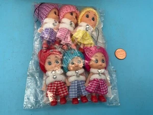 Mini muñecas Six Little Sisters, de plástico, nuevas, lote de 6 - Imagen 1 de 4