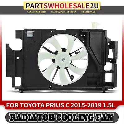 Conjunto de ventilador de refrigeração do motor com módulo de controle para Toyota Prius C 15-19 1.5L - Imagem 1 de 4