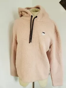 Fila Sz S Hooded Sweater Sherpa Fleece Josephine Pink Hoodie Women's - Picture 1 of 8