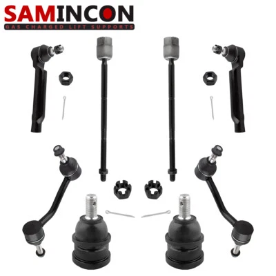 8pcs Front Inner Outer Tie Rod Ends For Mercury Cougar 1993-1997 - Image 1 of 4