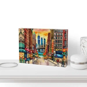 Photo Block, New York City Picture Display, NYC Home Decor, - Picture 1 of 6