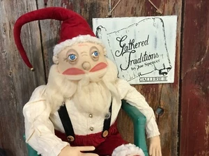 Joe Spencer Gathered Traditions Meriweather Santa Lg. 49" weighted shelf sitter - Bild 1 von 7