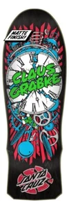 Santa Cruz Grabke explodierende Uhr Neuauflage schwarz matt 10,0 Zoll x 30,0 Zoll - Bild 1 von 3