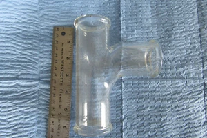 O-I/Schott Kimax 6521-1515 1- 1/2” Single Sanitary T Tee Glass Drainline Pipe - Picture 1 of 4