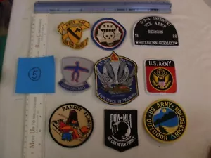 US ARMY USA 9 patch collection patches embroidered for display - Picture 1 of 11