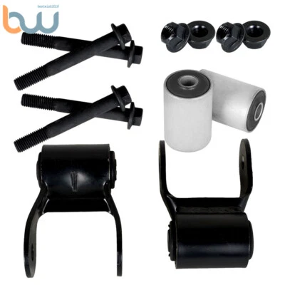 Kit de grillete de resorte de hoja trasera apto para Jeep Cherokee Wagoneer 1984-2000 2001 2 piezas Foto 1 de 4