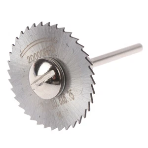7Pcs Cutting Discs Mandrel HSS Rotary Circular Saw Blades Tool Cutoff SetJCAYJ9 - Picture 1 of 12