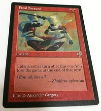 MTG Mirage FINAL FORTUNE High Grade UNPLAYED NM+ Magic the Gathering x1