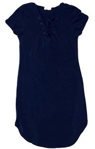 Heart Hips Juniors Navy Blue Short Sleeve Bodycon Dress Size Medium - Picture 1 of 7