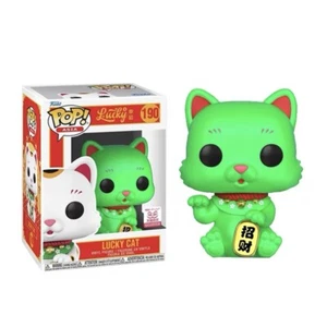 Funko Pop! Asia Lucky cat green 11/11Exclusive limited edition #190 Vinyl Figure - Picture 1 of 1
