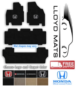 Lloyd Classic Loop Carpet 4pc Mat Set for Honda Vehicles - Choose Logo & Color - Foto 1 di 7
