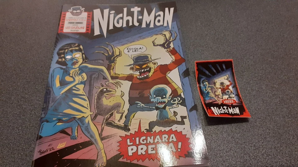 NIGHT-MAN 1 + FIGURINA LEO ORTOLANI PANINI COMICS