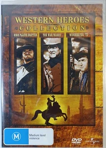 WESTERN HEROES COLELCTION JOHN WAYNE 3 DISC DVD SET SEALED FREE POST - Picture 1 of 2