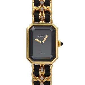 Reloj Chanel Premiere Talla L H0001 Vintage Cuarzo Esfera Negra Damas 90300973 - Imagen 1 de 6