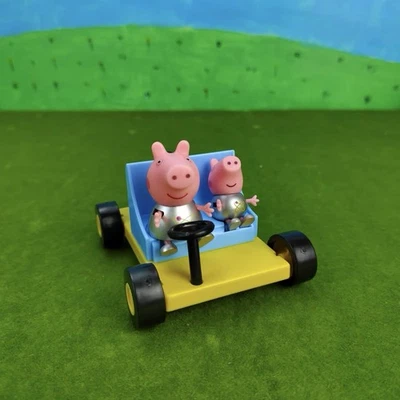Raro GC Space Car 1.8” edición bebé mujer espacial más pequeña Peppa Pig 1.6” George Pig Foto 1 de 4