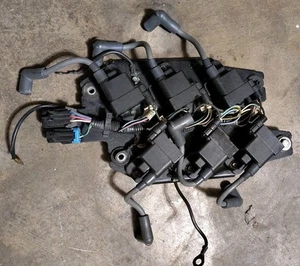 Mercury 200 3.0 Optimax 2001 Coil Packs With Plate And Wiring Harness - Bild 1 von 3