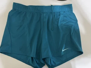Nike Women's Dri-Fit Shorts Teal Size Large - Picture 1 of 5