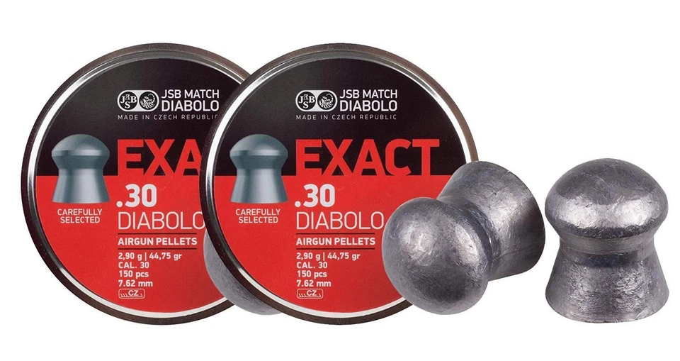 Pistola de aire comprimido Jsb Exact .30 punta hueca de impacto pesado 500 unidades precisión P... Foto 1 de 1