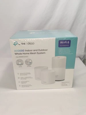 TP-Link Deco WM9000 AX3000 Indoor & Outdoor Mesh WiFi System NEW - Image 1 of 4