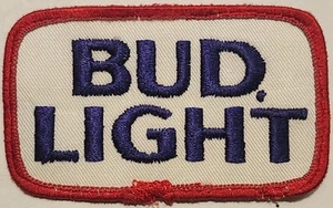 Bud Light embroidered Iron on patch - Picture 1 of 1