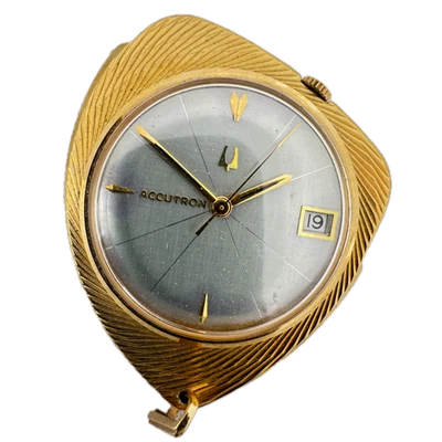Vintage 39mm 1967 Accutron Pendant Men's Tuning Fork Wristwatch 218D USA 10k GF Foto 1 de 3