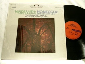 HINDEMITH & HONEGGER String Quartets Prague City Dvorak Quartet LP - Picture 1 of 1