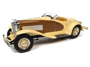 AUTOWORLD AW305 1:18 1935 DUESENBURG SSJ SPEEDSTER YUKON GOLD & CHOCALATE BROWN - Picture 1 of 7
