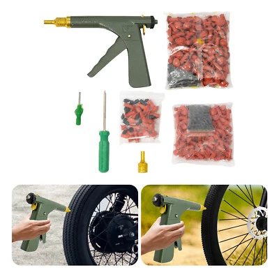 Tire Plugger Tubeless Tire Wheel Repair Gun Kit Mushroom Plug Probe Nozzle! - Imagem 1 de 4