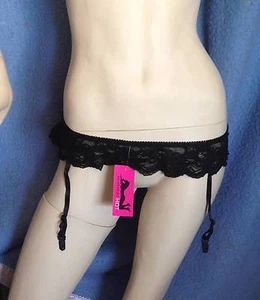 LINGERIE SEXY GARTER BELT SUSPENDER BLACK :SIZE SMALL - MEDIUM - Picture 1 of 1