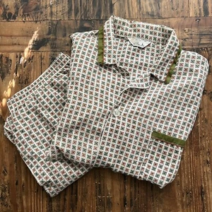 Conjunto de pijama vintage MCM 60s 70s retro mod psicodélico Towncraft para hombre talla grande - Imagen 1 de 12