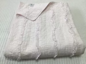 Simply Shabby Chic Full Queen Pink Ruffled Quilt~ READ Description - Picture 1 of 11
