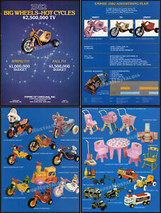 EMPIRE BIG WHEELS__Orig. 1982 Trade AD / promo__Muppets_Barbie_CHIPS_Marx Toys